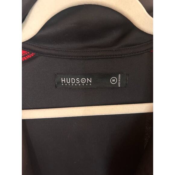 Hudson Men's Lux Black/Red Track Jacket Medium - Picture 3 of 7